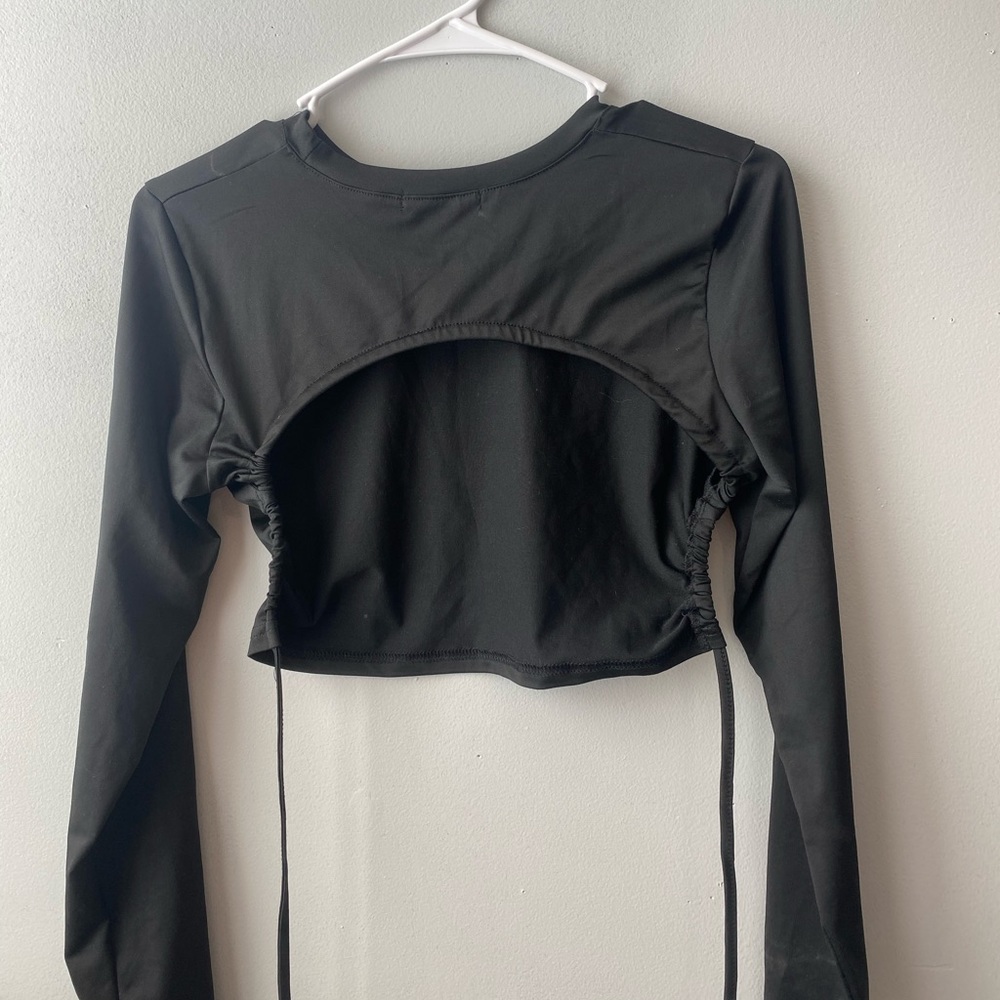 shein long sleeve open back